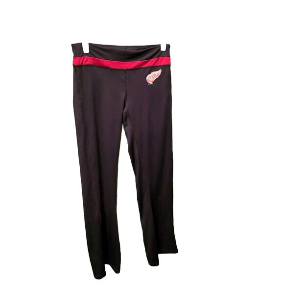 NHL Detroit Red Wings Black Leggings with Team Logo Large National Hockey League - Picture 1 of 7